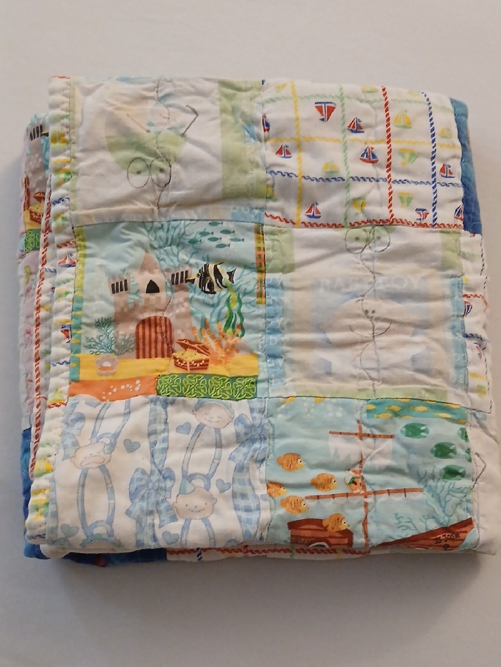 Vintage Homemade Baby Quilt